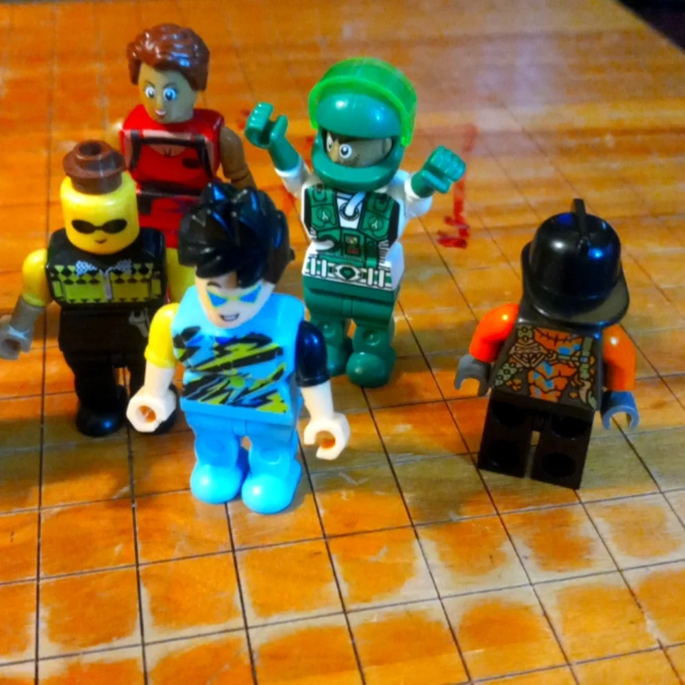 Lego lot 1. This lego lot has 10 mini people there under 2